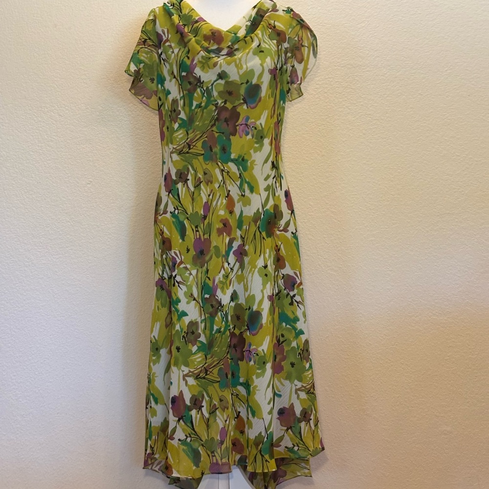 Floral Green Dress